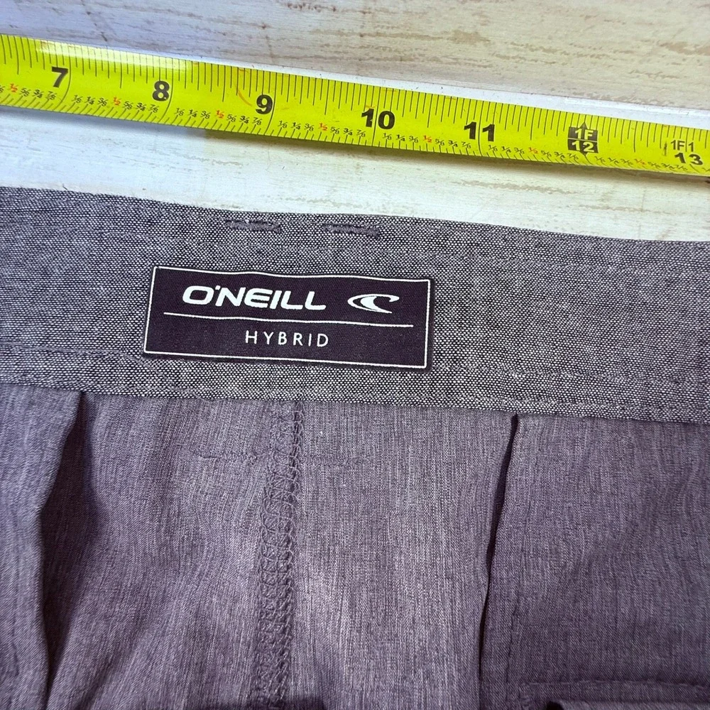 ONeill‎ Hybrid Mens Board Shorts Heather Purple Grey Hyperdry Chino Size 36